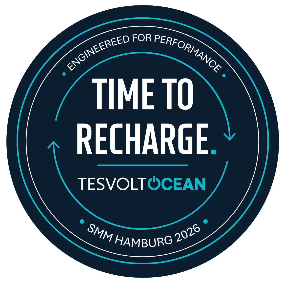 TESVOLT OCEAN Time to Recharge coaster