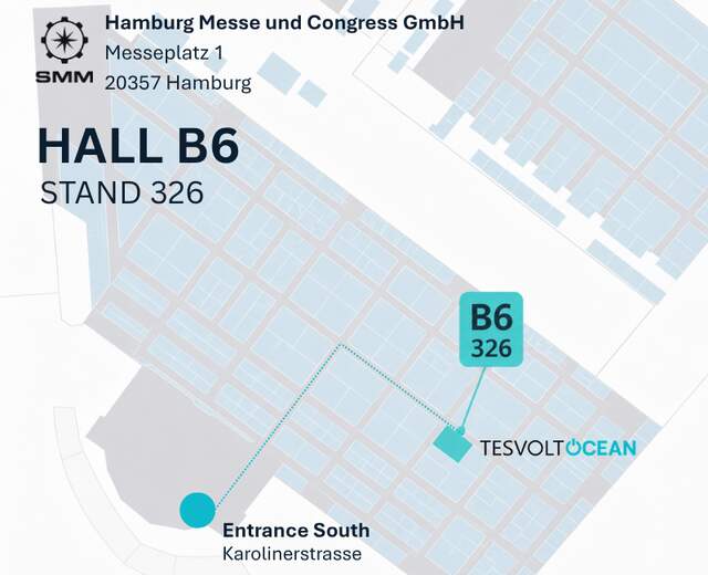TESVOLT OCEAN – Hall B6, Stand 326